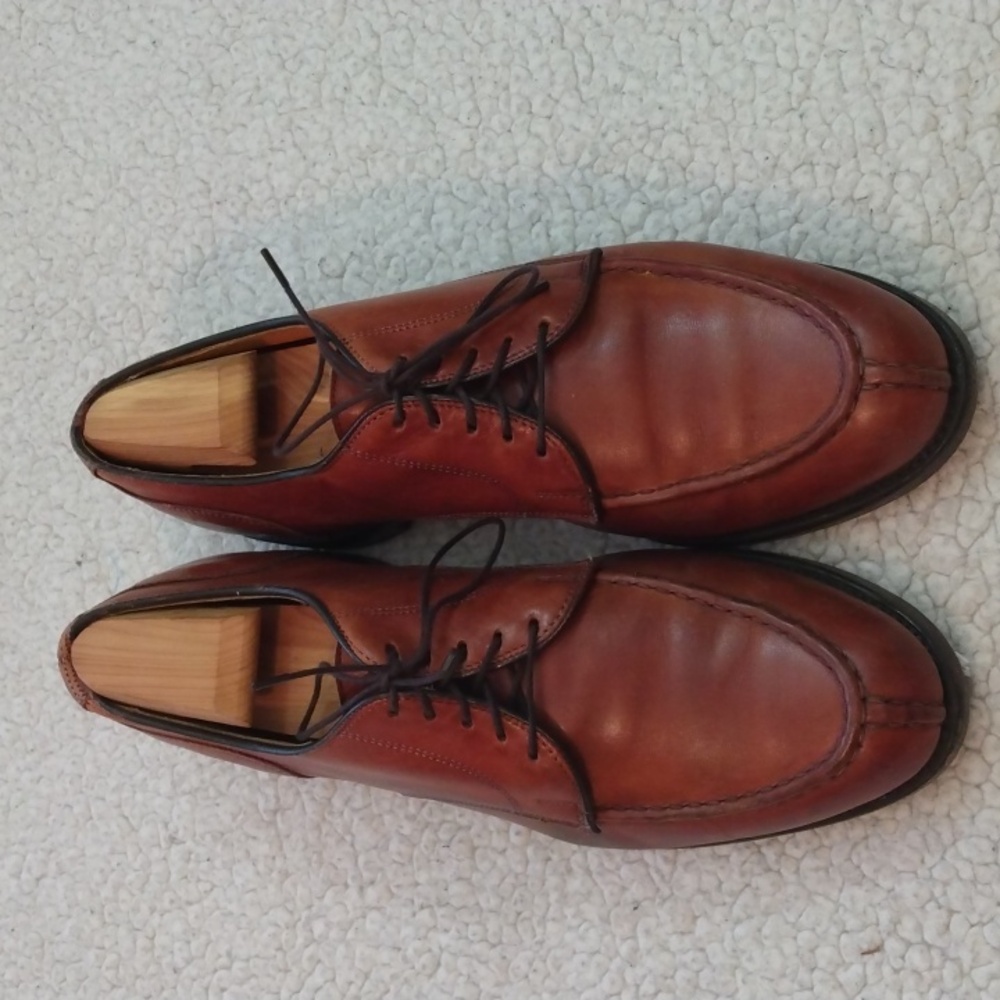 Allen Edmonds Bradley Leather Norwegian Split Toe Derby Shoes (Made in USA) 9.5D - Picture 5 of 15